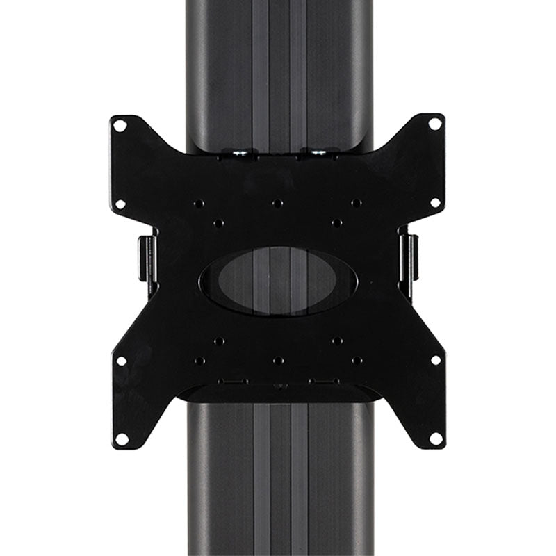 B-Tech Medium TV Floor Stand BT8581/BB, pole-mounted display bracket front view