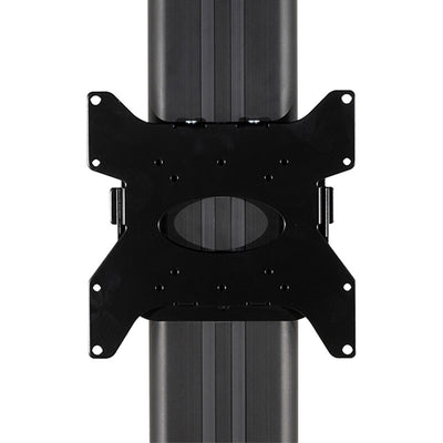 B-Tech Medium TV Floor Stand BT8581/BB, pole-mounted display bracket front view