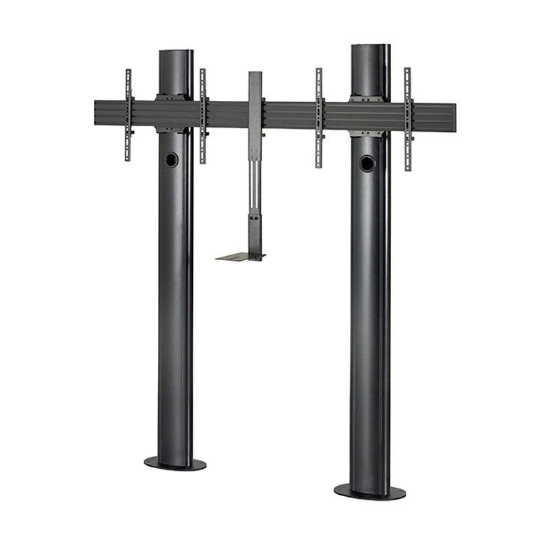 B-Tech Mode-AL Premium Bolt Down Dual Screen VC Stand BT8711/B