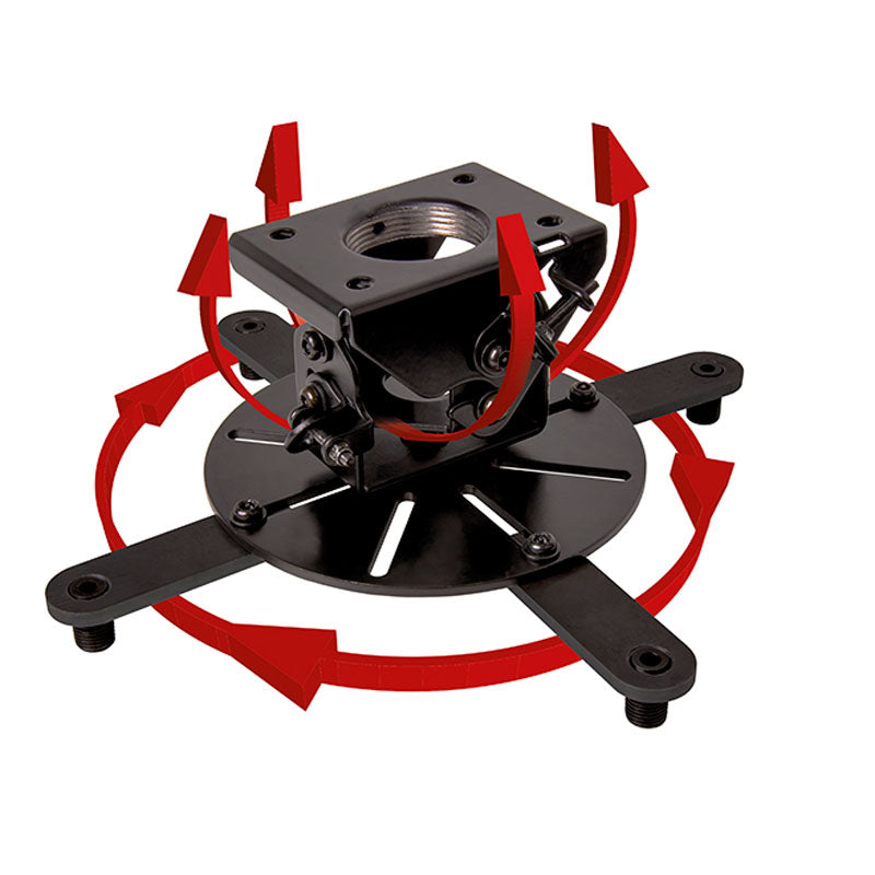 B-Tech System 2 XL Projector Ceiling Mount BT899XL-FD300/B, projector ceiling mount rotation and tilt range