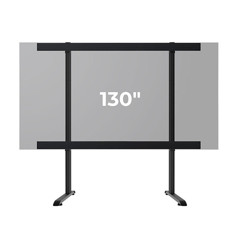 B-Tech Floor Stand BT9370-SAM130/B, 130-inch video wall mount frame diagram