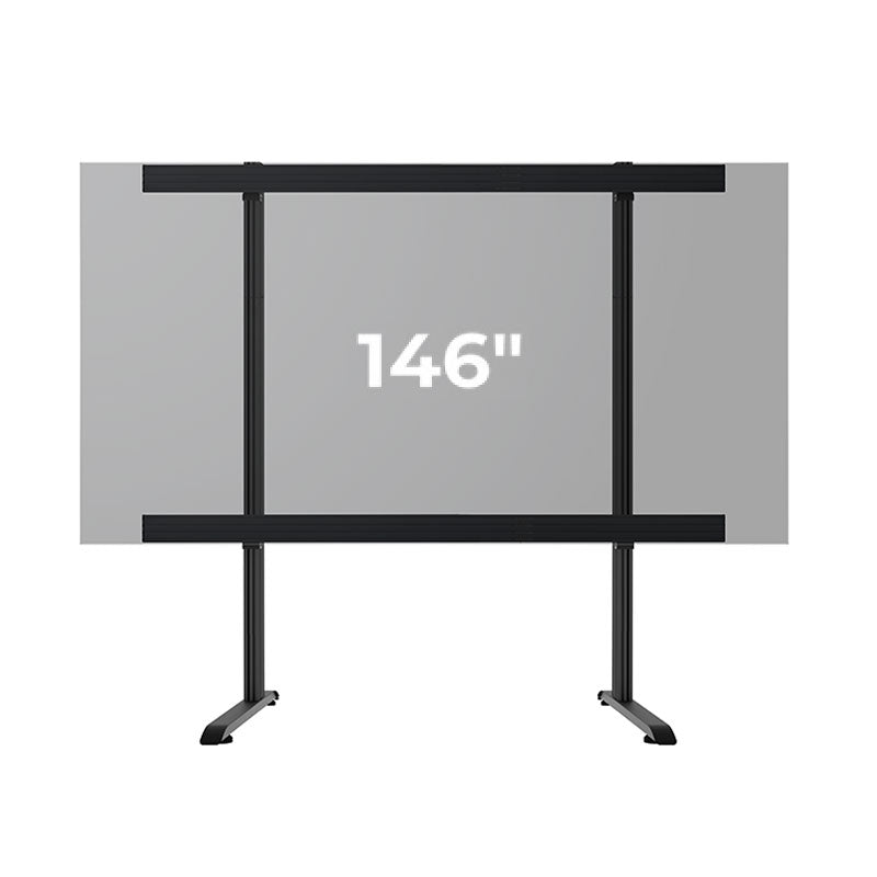 B-Tech Mobile LED Cart BT9371-SAM146/B, wide display stand 146-inch span graphic