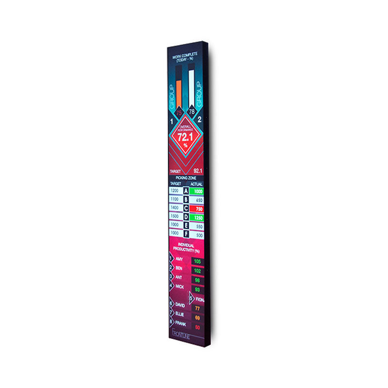 B-Tech System X Ultra-Stretch Signage Mount BT9906/B, portrait digital sign panel installed