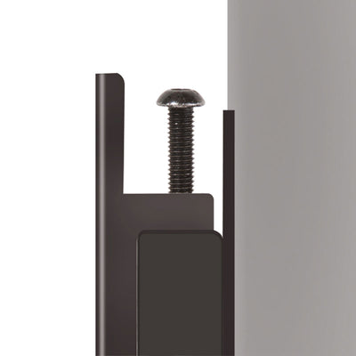 B-Tech System X Ultra-Stretch Signage Mount BT9906/B, top retaining screw in close-up
