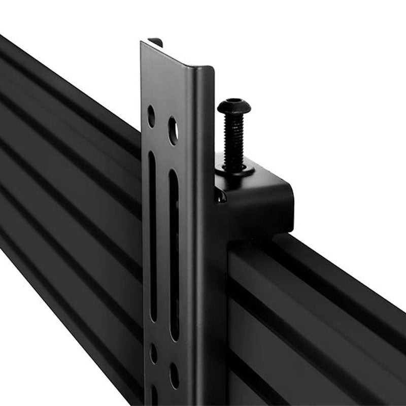 B-Tech System X Heavy Duty XXL TV Wall Mount BT9920/B, monitor rail bracket adjustment screw close-up