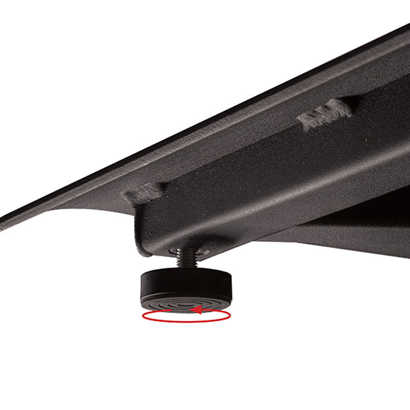 B-Tech System X Twin Screen VC Floor Stand BTF845/BB, floor stand adjustable leveling foot detail
