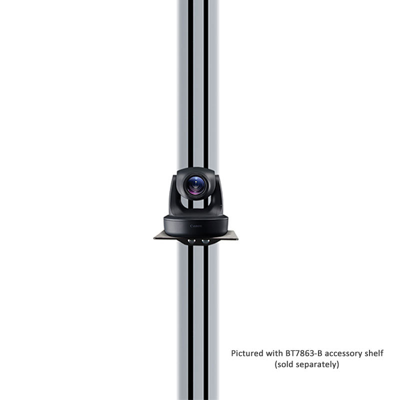 B-Tech System X Dual Stack TV Floor Stand BTF842/BB, floor stand camera shelf mounted on pole