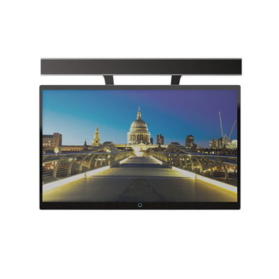 B-Tech Universal Soundbar Speaker Mount BTV914/B, TV lift mechanism raised front view
