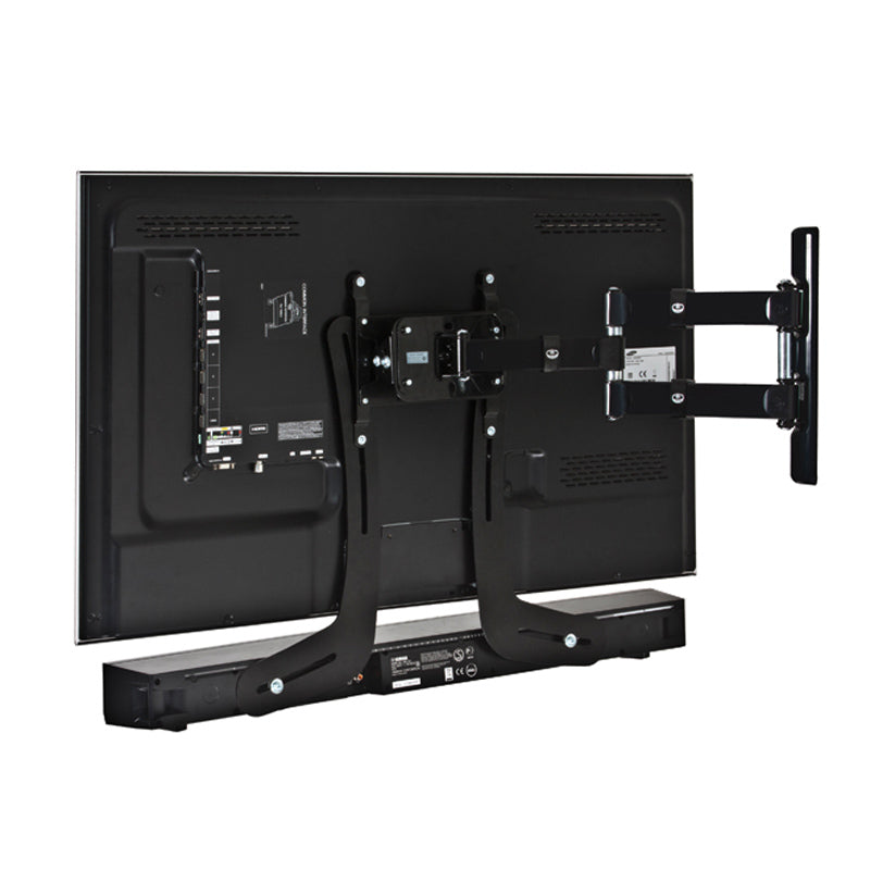 B-Tech Universal Soundbar Speaker Mount BTV914/B, TV lift mechanism rear view