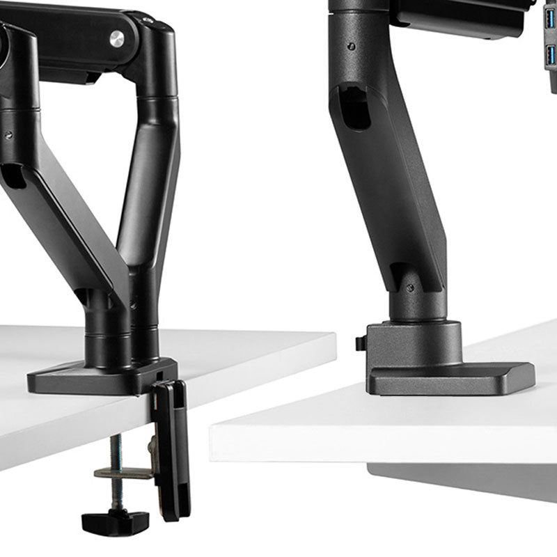 B-Tech Neomounts Full Motion Desk Mount DS70-450BL1, monitor arm clamp mounting options