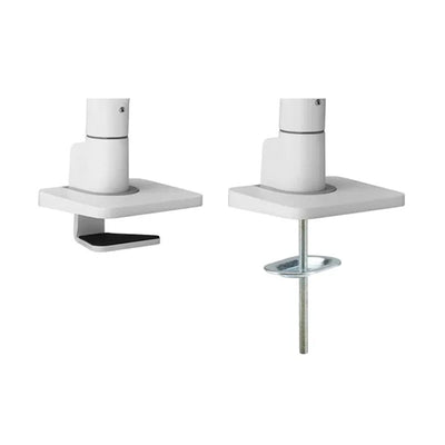 B-Tech Neomounts Full Motion Desk Monitor Arm DS75S-950WH2, desk clamp and grommet mounting base options