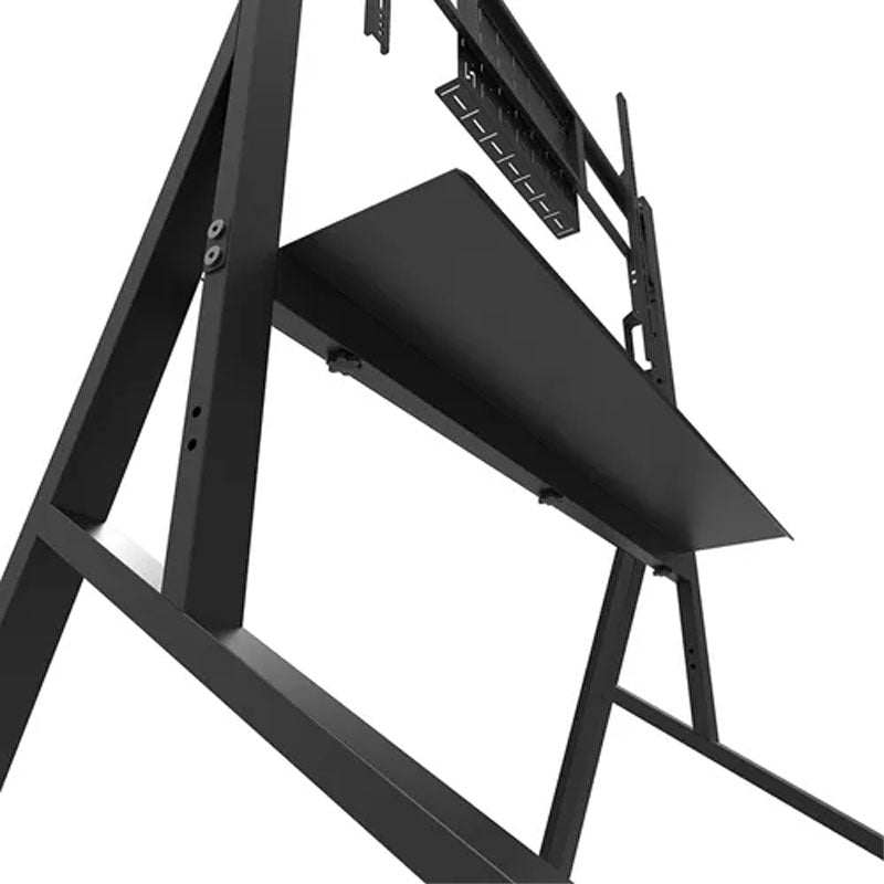 B-Tech Neomounts Large Mobile TV Floor Cart FL50-525BL1, mobile display cart accessory shelf underside view