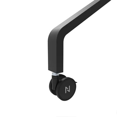 B-Tech Neomounts Large Mobile TV Floor Cart FL50-525BL1, mobile display cart caster close-up