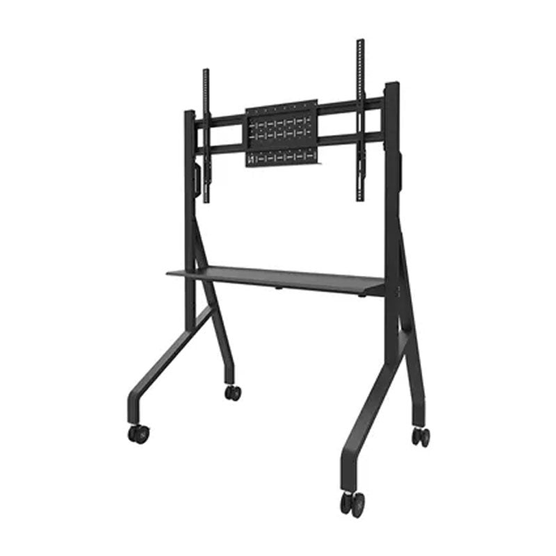 B-Tech Neomounts Large Mobile TV Floor Cart FL50-525BL1, mobile interactive display cart front view