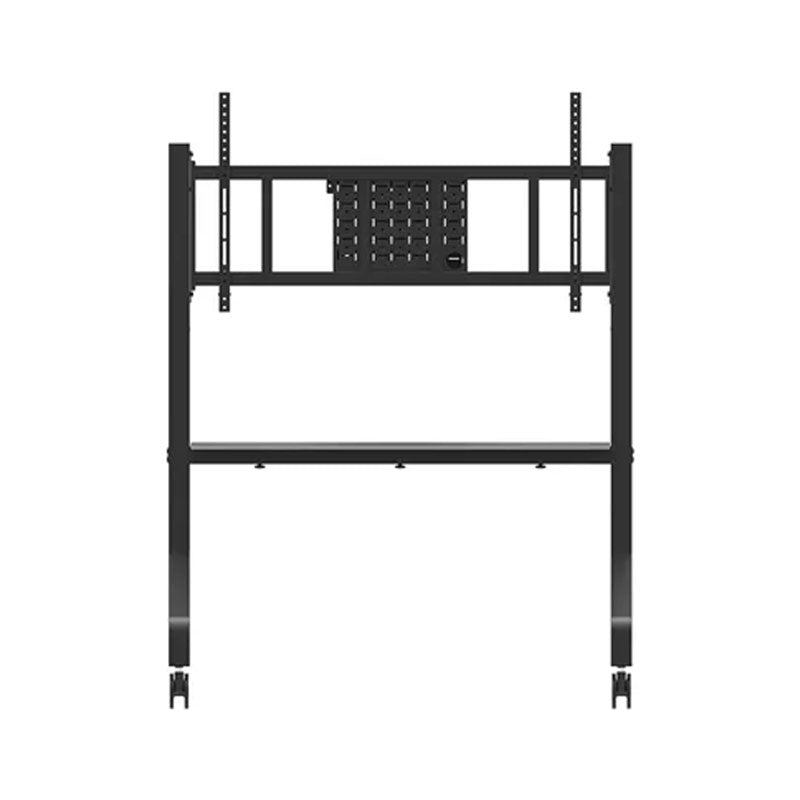 B-Tech Neomounts Extra Large Mobile TV Floor Cart FL50-575BL1, dual-post mobile display stand front view