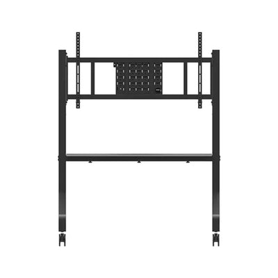 B-Tech Neomounts Extra Large Mobile TV Floor Cart FL50-575BL1, dual-post mobile display stand front view