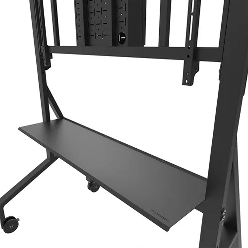 B-Tech Neomounts Extra Large Mobile TV Floor Cart FL50-575BL1, mobile display stand equipment shelf level view