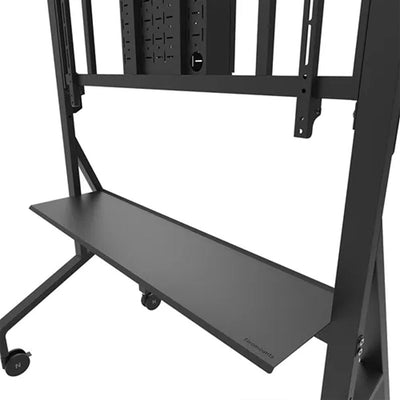 B-Tech Neomounts Extra Large Mobile TV Floor Cart FL50-575BL1, mobile display stand equipment shelf level view