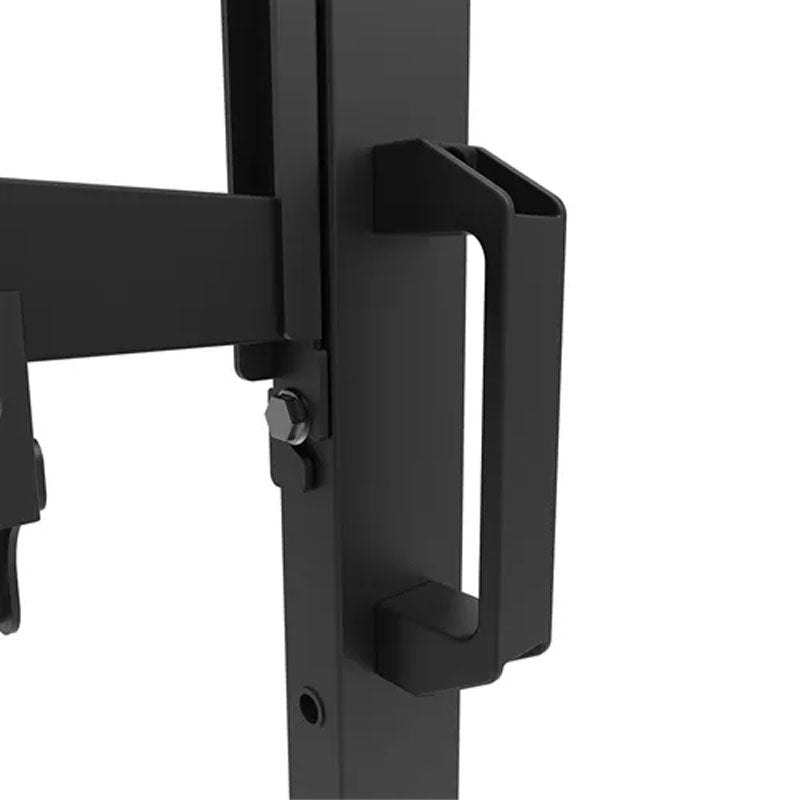 B-Tech Neomounts Extra Large Mobile TV Floor Cart FL50-575BL1, mobile display stand transport handle detail