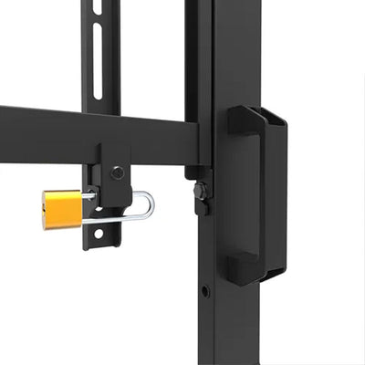 B-Tech Neomounts Extra Large Mobile TV Floor Cart FL50-575BL1, lockable height-adjustment handle detail