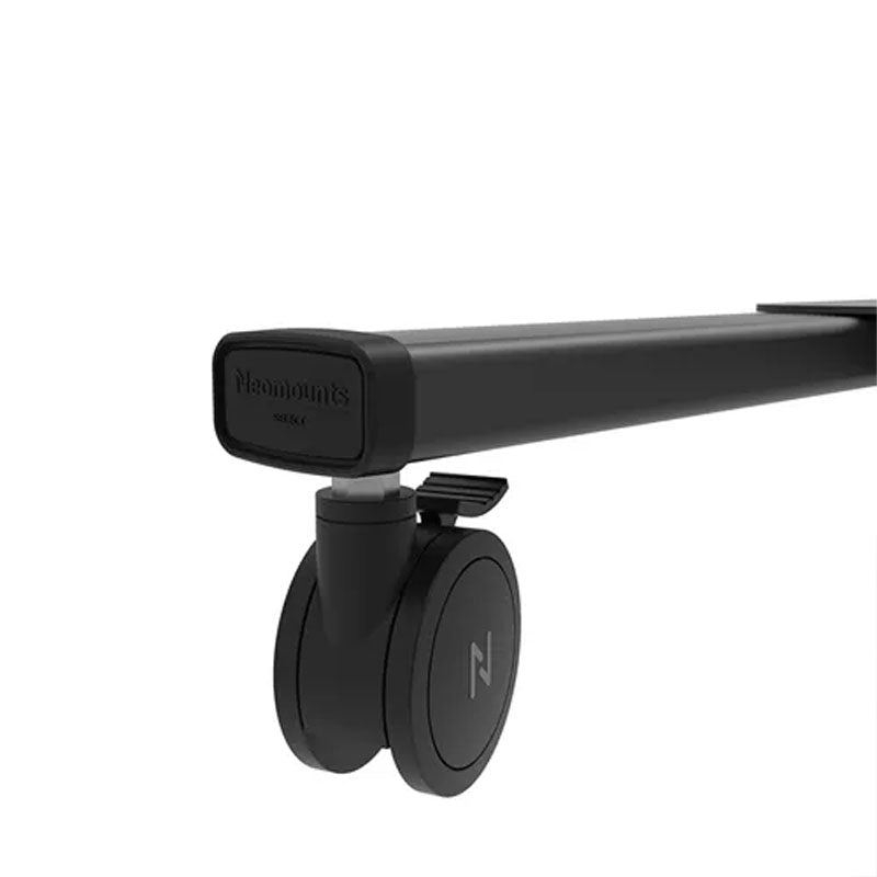 B-Tech Neomounts Large Mobile TV Floor Stand FL50S-825BL1, caster installed on mobile stand base