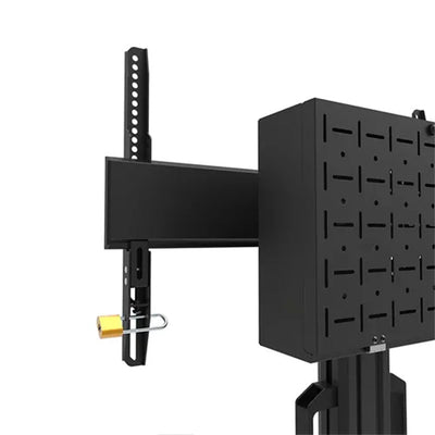 B-Tech Neomounts Large Mobile TV Floor Stand FL50S-825BL1, mobile display stand accessory tray close-up