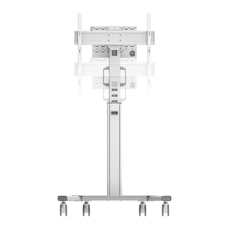 B-Tech Neomounts Large Mobile TV Floor Stand FL50S-825WH1, mobile medical display cart, rear view