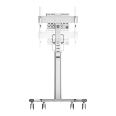 B-Tech Neomounts Large Mobile TV Floor Stand FL50S-825WH1, mobile medical display cart, rear view