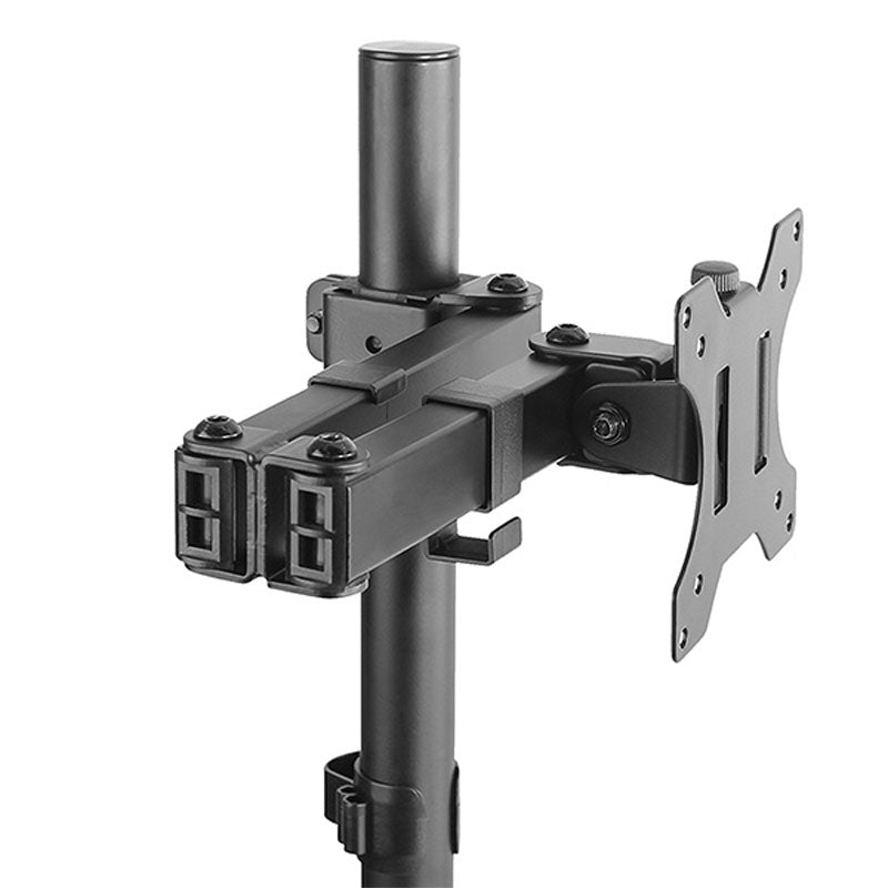 B-Tech Neomounts Full Motion Desk Mount FPMA-D550BLACK, monitor arm joint and cable-management detail