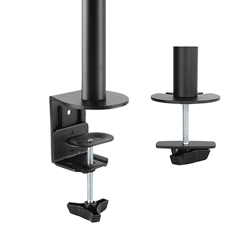 B-Tech Neomounts Full Motion Desk Mount FPMA-D550BLACK, desk-clamp and grommet mount options