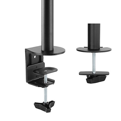 B-Tech Neomounts Full Motion Desk Mount FPMA-D550BLACK, desk-clamp and grommet mount options