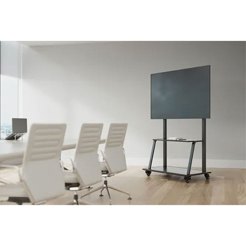 B-Tech Neomounts Extra Large Mobile TV Floor Cart NS-M4000BLACK, mobile display cart in conference room