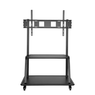 B-Tech Neomounts Extra Large Mobile TV Floor Cart NS-M4000BLACK, mobile display cart front view