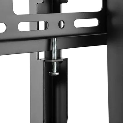 B-Tech Neomounts Extra Large Mobile TV Floor Cart NS-M4000BLACK, display cart height-adjustment fastener detail