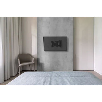 B-Tech Neomounts Medium Full Motion TV Wall Mount WL40-550BL12, articulating wall mount installed room view