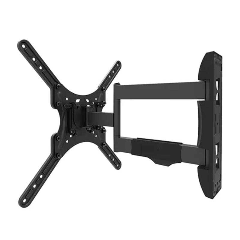 B-Tech Neomounts Large Full Motion TV Wall Mount WL40-550BL14, articulating wall mount extended three-quarter view