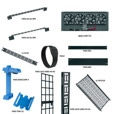 Middle Atlantic AV Pre-Configured Rack BGR-4527-AV, server rack accessory assortment