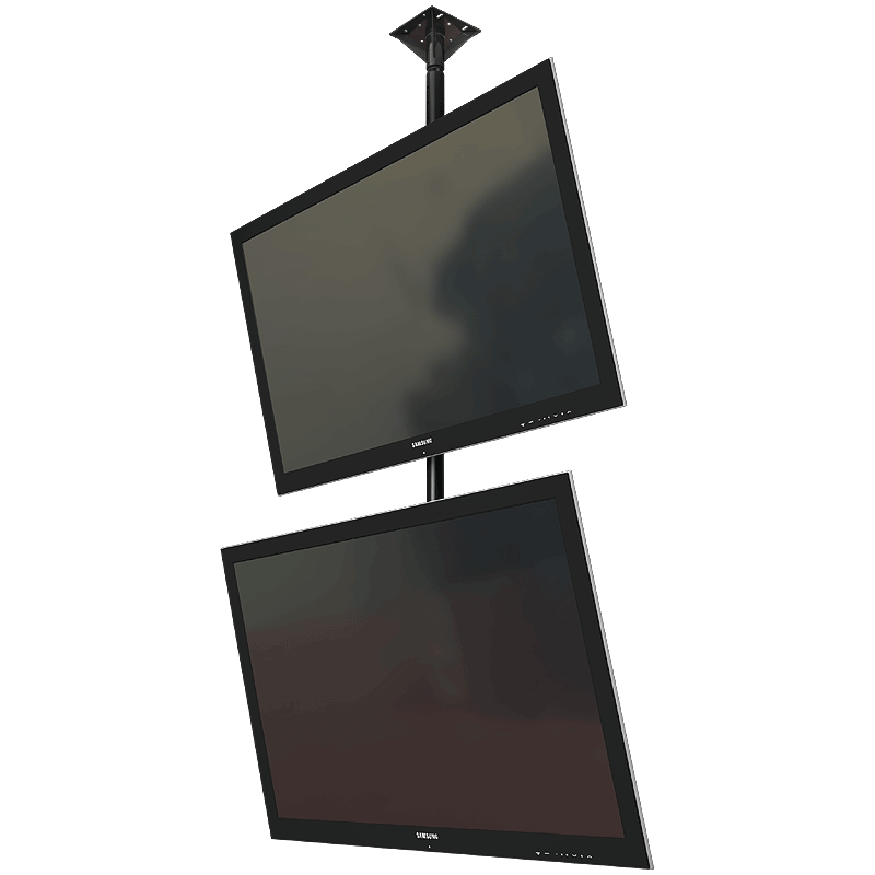 Crimson Dual VESA Ceiling Mount for Two 32-55 inch Screens (Black) C2K55V