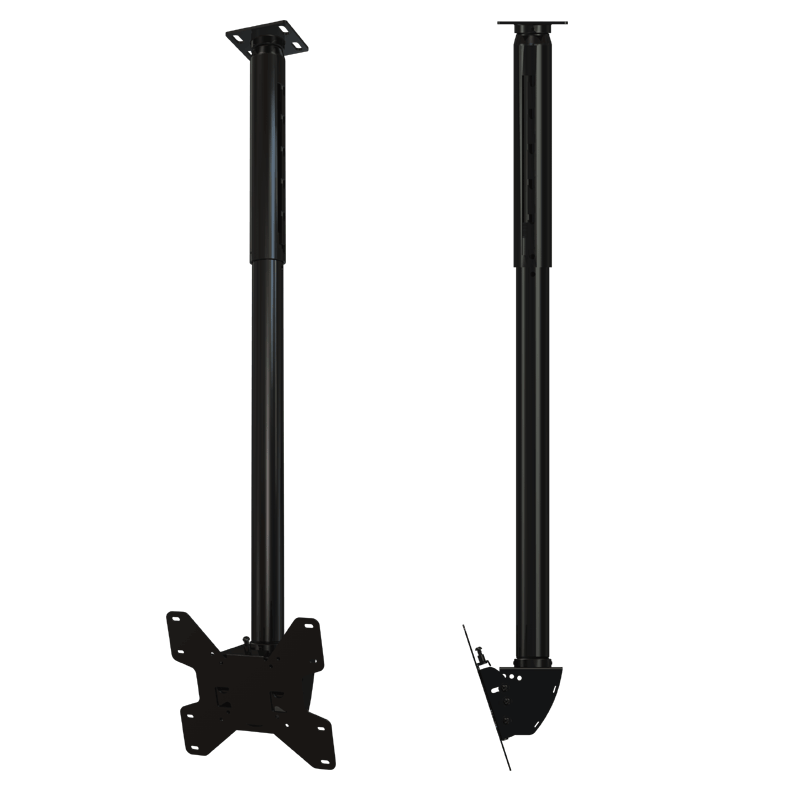 Crimson Medium TV Ceiling Mount C37-36A, ceiling projector mount front and side views