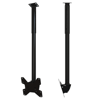 Crimson Medium TV Ceiling Mount C37-36A, ceiling projector mount front and side views