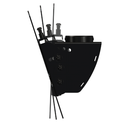 Crimson Medium TV Ceiling Mount C37-36A, ceiling projector mount side view with adjustment screws