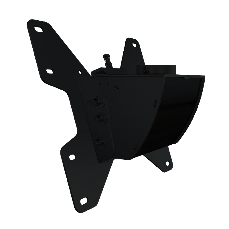Crimson Medium TV Ceiling Mount Lower Assembly C37, compact ceiling display mount angled view