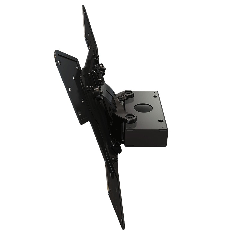 Crimson C55V-KIT3 VESA Truss Ceiling Mount Kit, tilting display mount side three-quarter view