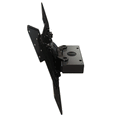 Crimson C55V-KIT3 VESA Truss Ceiling Mount Kit, tilting display mount side three-quarter view