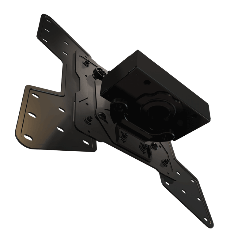 Crimson C55V-KIT3 VESA Truss Ceiling Mount Kit, tilting display mount underside three-quarter view