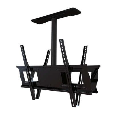 Crimson Fixed Height Dual Universal Ceiling Mount with 3 ft Drop for 37-63 inch Screens (Black) C63D-36