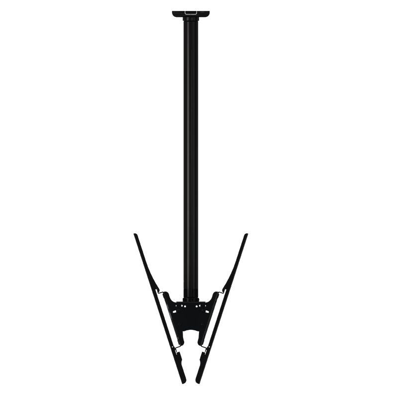 Crimson Large TV Ceiling Mount C63D-36, ceiling-mounted multi-display bracket in a full-length view