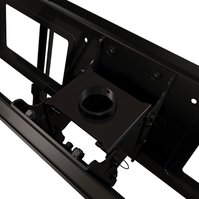 Crimson Large TV Ceiling Mount C63D-36, threaded ceiling-mount interface in close-up