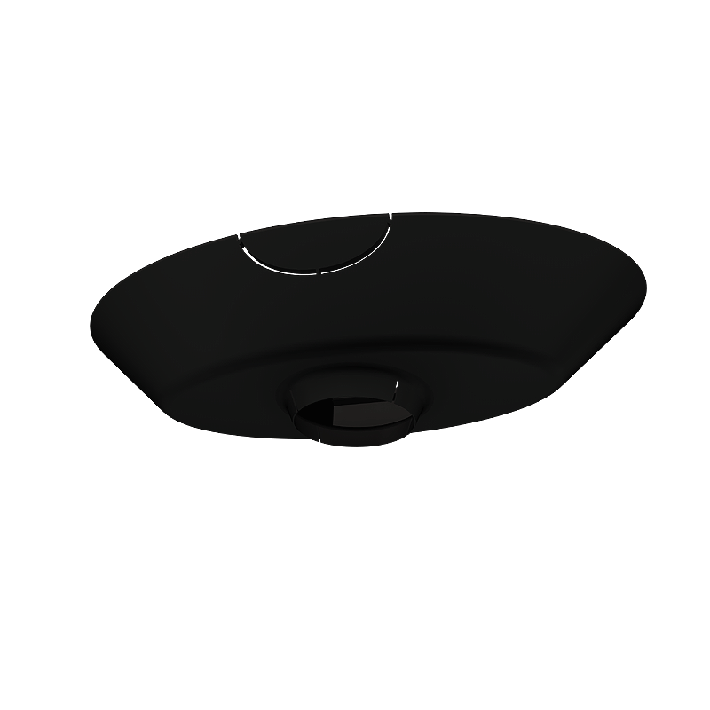Crimson Single Joist Ceiling Adapter with Decorative Cover (Black) CA1C