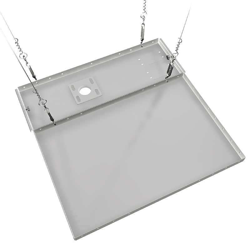Crimson CXT-KIT8 Extreme Tilt 2x2 Tile Ceiling Kit, suspended projection panel rear view